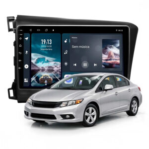 Multimídia Android Honda Civic 2012 a 2016